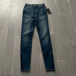 NWT Hudson Jeans Centerfold Extreme High Rise Super Skinny Ankle Jeans Sz 25
